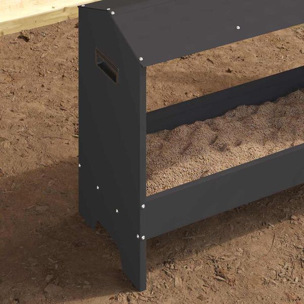 vidaXL Kylling F&ocirc;ringsrenne Svart 81 x 32 x 53,5 cm Kaldvalsget St&aring;l