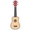 vidaXL Sopran-ukulele sett med veske for barn lyst tre 23"