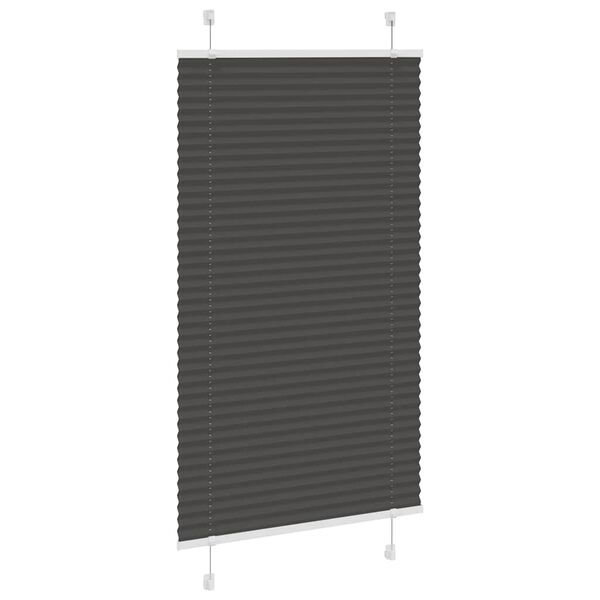 vidaXL pliss&eacute;gardin sort 70x100 cm Stoff Bredde 69,4 cm Polyester