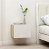 vidaXL Nattbord 2 stk hvit og sonoma eik 40x30x30 cm konstruert tre
