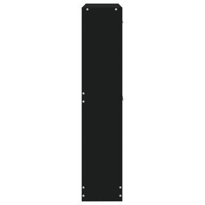 vidaXL Skoskap svart 59x17x81 cm konstruert tre