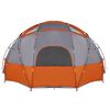 vidaXL Camping Telt Grå og oransje 475 x 475 x 235 cm Polyester