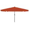 vidaXL Hageparasol Terrakotta 395 x 395 x 245 cm Polyester