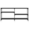 vidaXL Konsollbord svart 160x29x75 cm konstruert tre