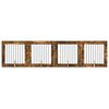 vidaXL Hundegate med stender 4 pcs R&oslash;kt Eik 80 x 80 cm Konstruert tre