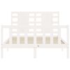 vidaXL Sengeramme uten madrass hvit 120x200 cm heltre furu