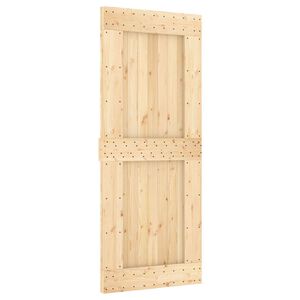 vidaXL Skyved&oslash;r NARVIK Naturlig og svart 85 x 210 cm (152,5 cm)