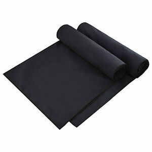 vidaXL Solsengh&aring;ndkler 2 pcs Svart 210 x 75 cm Polyester og polyamid