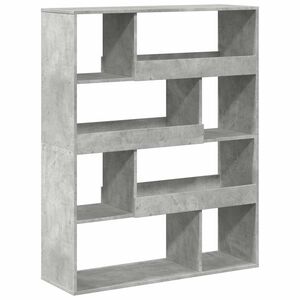 vidaXL Romdeler betonggr&aring; 100x33x125,5 cm konstruert tre
