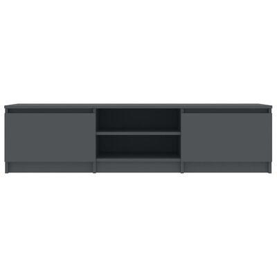 vidaXL TV-benk grå 140x40x35,5 cm sponplate