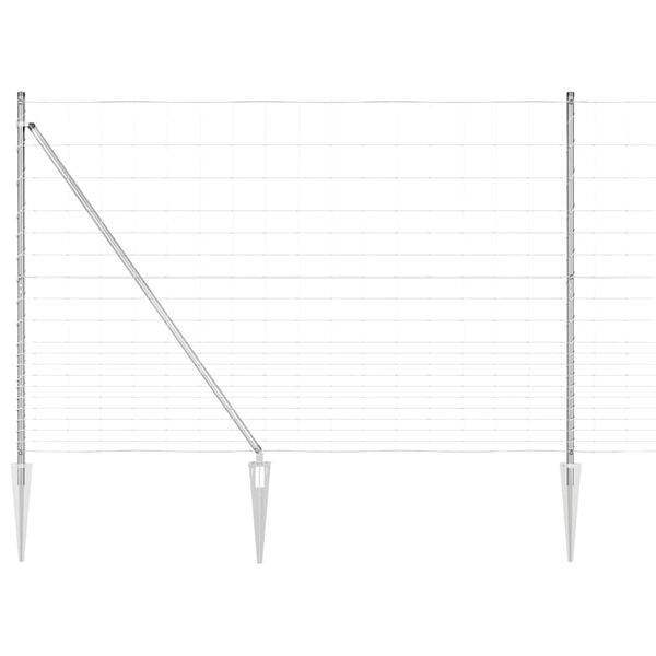 vidaXL Gjerdep&aring;le Galvanisert 25 x 1,6 m St&aring;l