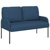 vidaXL Sofasett med pute 3 pcs Bl&aring; 115 x 56 x 80 cm Kryssfin&eacute;r