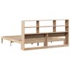 vidaXL Seng med bokhylle uten madrass 180x200 cm heltre furu