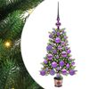 vidaXL Juletre med 150 LED med stativ gr&oslash;nn 65 cm PE