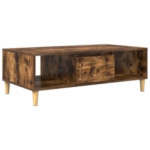 vidaXL Kaffebord R&oslash;kt eik 102 x 55 x 35 cm Konstruert tre