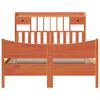 vidaXL Sengeramme uten madrass voksbrun 140x190 cm heltre furu