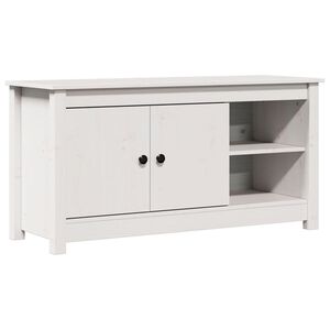 vidaXL TV-benk hvit 103x36,5x52 cm heltre furu