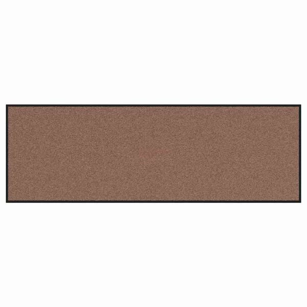 vidaXL Dørmatte Annet Brun og svart 60 x 180 cm Polypropylen og vinyl