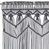 vidaXL Makramé gardin antrasitt 140x240 cm bomull