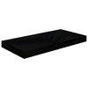vidaXL Flytende vegghyller 4 stk høyglans svart 50x23x3,8 cm MDF