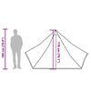 vidaXL Familietelt tipi for 7 personer blå vanntett