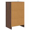 vidaXL Nattbord 2 pcs Brun Eik 40 x 30 x 467 cm Konstruert tre