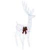 vidaXL 3D Jule Reinsdyr LOVIISA 560 LED-lys Kaldhvit 96 x 40 x 180 cm