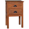 vidaXL Nattbord 40x35x60 cm heltre teak