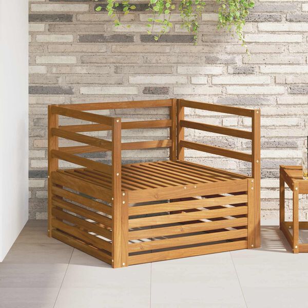 vidaXL 2 Stk Sofa med armlener Naturlig