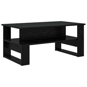 vidaXL Kaffebord Svart Eik 90 x 50 x 40 cm Konstruert tre