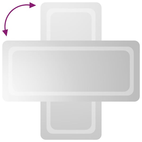 vidaXL Baderomsspeil med LED 40x90 cm