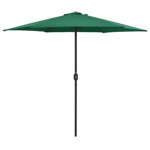 vidaXL Hageparasoll med aluminiumsstang 270x246 cm gr&oslash;nn