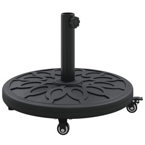 vidaXL Parasollfot 15.25 kg Svart Jern Sirkul&aelig;r