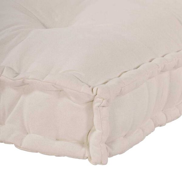 vidaXL Sofa pute Krem 120 x 80 x 12 cm stoff