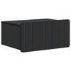 vidaXL Vegghengt Nattbord Svart 49 x 34,5 x 24 cm Konstruert tre