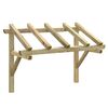 vidaXL Skjermtak 150x100x100 cm heltre furu