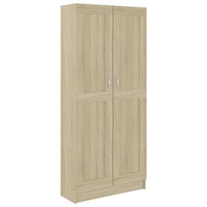 vidaXL Bokhylle sonoma eik 82,5x30,5x185,5 cm konstruert tre