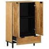 vidaXL Highboard brun 60x33x100 cm heltre mango