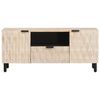 vidaXL TV-skap Hvit Vask Finish 105 x 33 x 46 cm Massiv mango tre