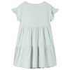 Barnekjole med volangermer mynte 104