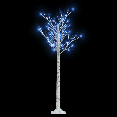 vidaXL Juletre 140 LED-dioder 1,5m blå silje innendørs og utendørs