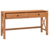 vidaXL Skrivebord med skuffer 120x40x75 cm heltre teak