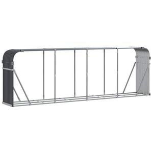 vidaXL Vedholder antrasitt 300x45x100 cm galvanisert st&aring;l