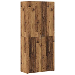 vidaXL H&oslash;yskap 2 pcs Gammelt tre 80 x 42 x 185 cm