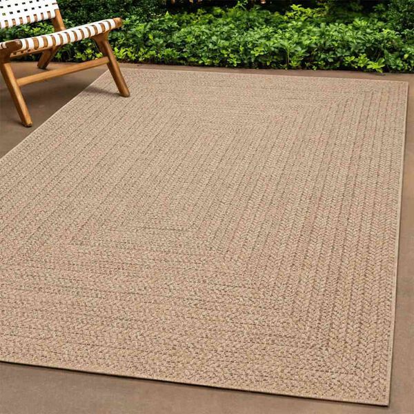 vidaXL Teppe ZIZUR beige 200x290cm jute-utseende innend&oslash;rs og utend&oslash;rs
