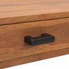 vidaXL Kontorpult 110x40x75 cm heltre teak