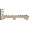 vidaXL Sengeramme sonoma eik 120x190 cm konstruert tre og metall