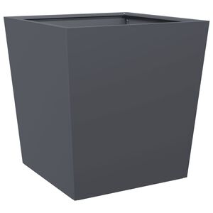 vidaXL Plantekasse antrasitt 50x50x50 cm cortenst&aring;l