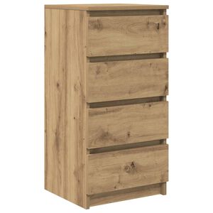 vidaXL Skjenk artisan eik 37,5x35x76 cm konstruert tre