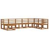 vidaXL Utend&oslash;rs sofa-sett 8 pcs Naturlig Solid akasietre